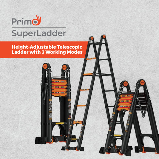 Primo SuperLadder  – Height Adjustable Telescopic Ladder